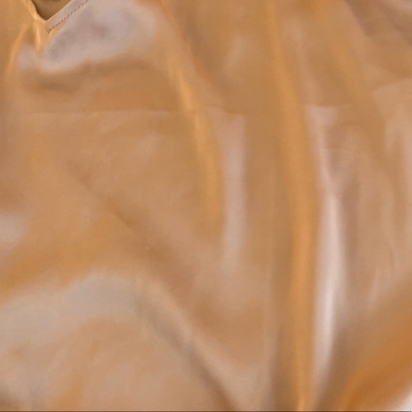 Dynamite | Silky Champagne Tie Front Tank - Picture 3 of 4